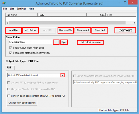 Software profissional de conversão de Word para PDF