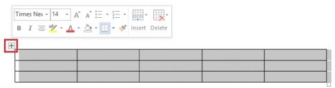 Operationen zum Bearbeiten von Tabellen in Word