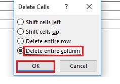 Operations to edit tables in Word