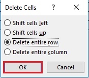 Operations to edit tables in Word