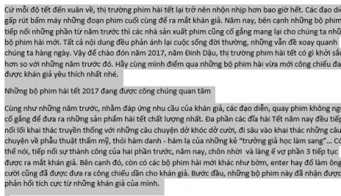 Cách ẩn/hiện những đoạn văn bản quan trọng trong Word