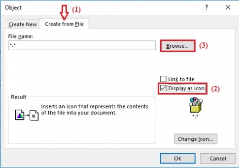 How to insert Word File into Word documents is very simple