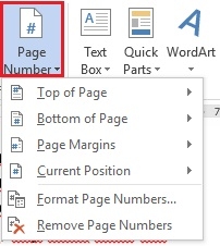 How to automatically number pages for easy documents on word