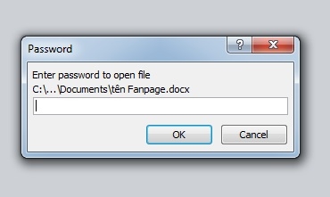 How to set password for all text files in Word