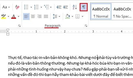 Cách in Text bị ẩn trong Word đơn giản