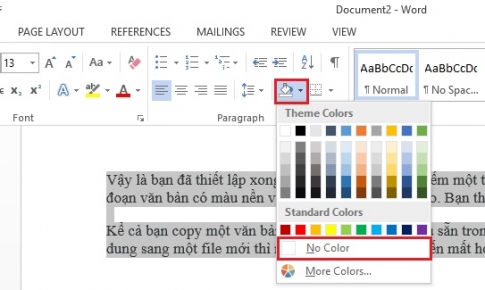 How to lose background color when copying online documents to word