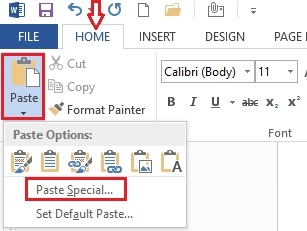 How to copy data from Excel to Word and keep the formatting