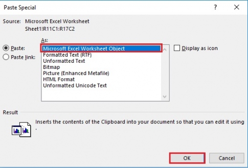 So kopieren Sie Daten von Excel nach Word und behalten die Formatierung bei