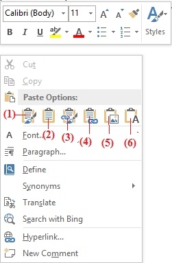 How to copy data from Excel to Word and keep the formatting