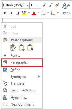 How to create Tab aka create a dot (...) in word