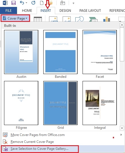 How to create a beautiful cover page for a document on word