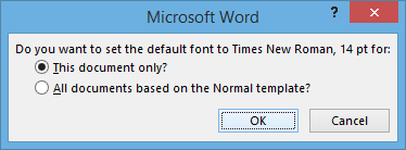 Instruções para definir a fonte padrão no Microsoft Word