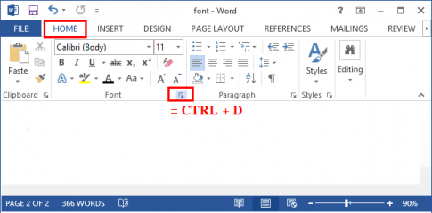 Istruzioni per impostare il carattere predefinito in Microsoft Word