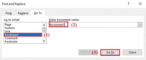 Create Bookmart to navigate and move easily on Word documents