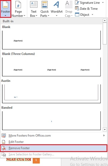 Create beautiful page headers and footers with the Header and Footer tools