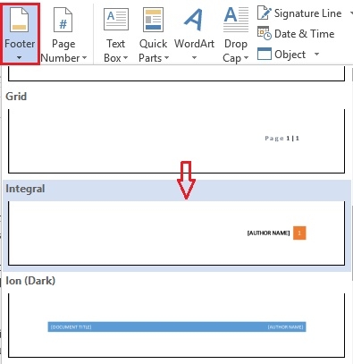 Crie belos cabeçalhos e rodapés de página com as ferramentas Header e Footer