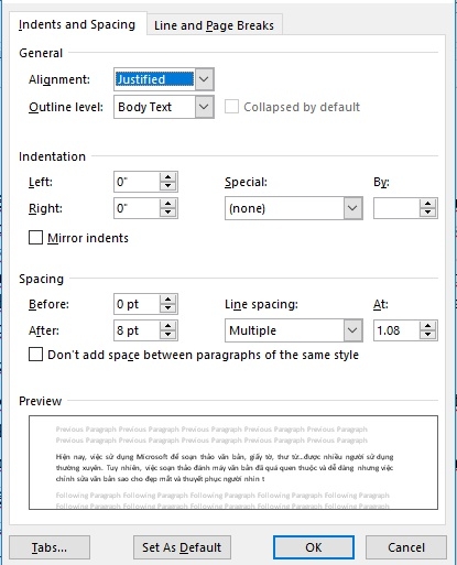 Manipolare per avere un testo attraente su Word