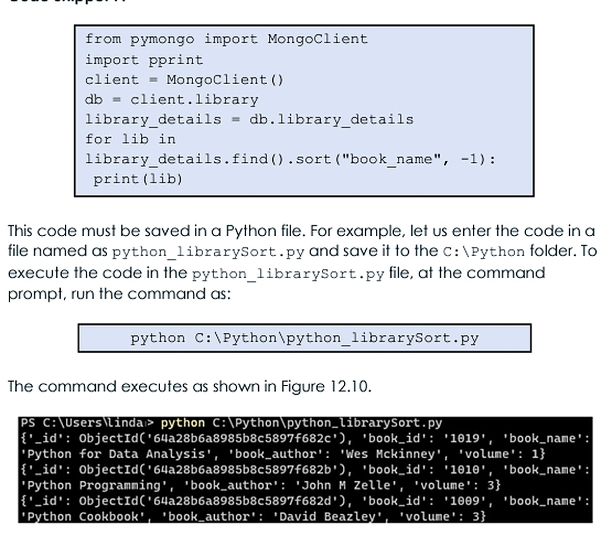 Sắp xếp document bằng PyMongo sort