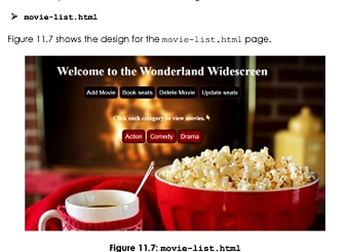 Giao diện danh sách phim Wonderland Widescreen