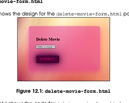 Biểu mẫu xóa phim trong ứng dụng Node.js