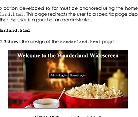 Trang chủ Wonderland Widescreen cho phép chọn đăng nhập quản trị hoặc khách